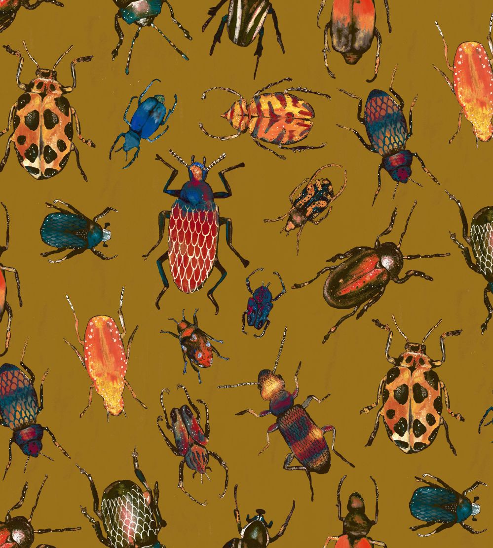 Beetle Fabric by Arley House Gold