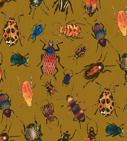 Beetle Fabric by Arley House Gold