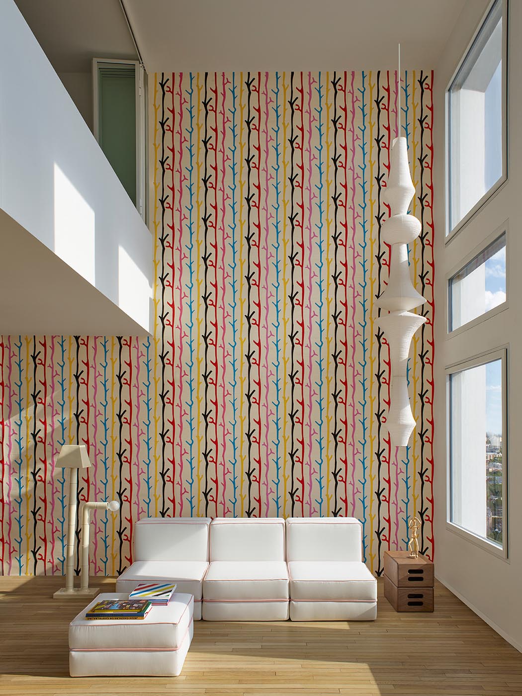Before Spring Wallpaper by Pierre Frey shown in a room setting (view 1)