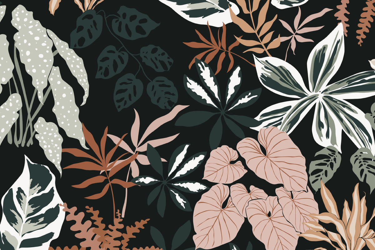 Begonia Dark wallpaper by Hovia
