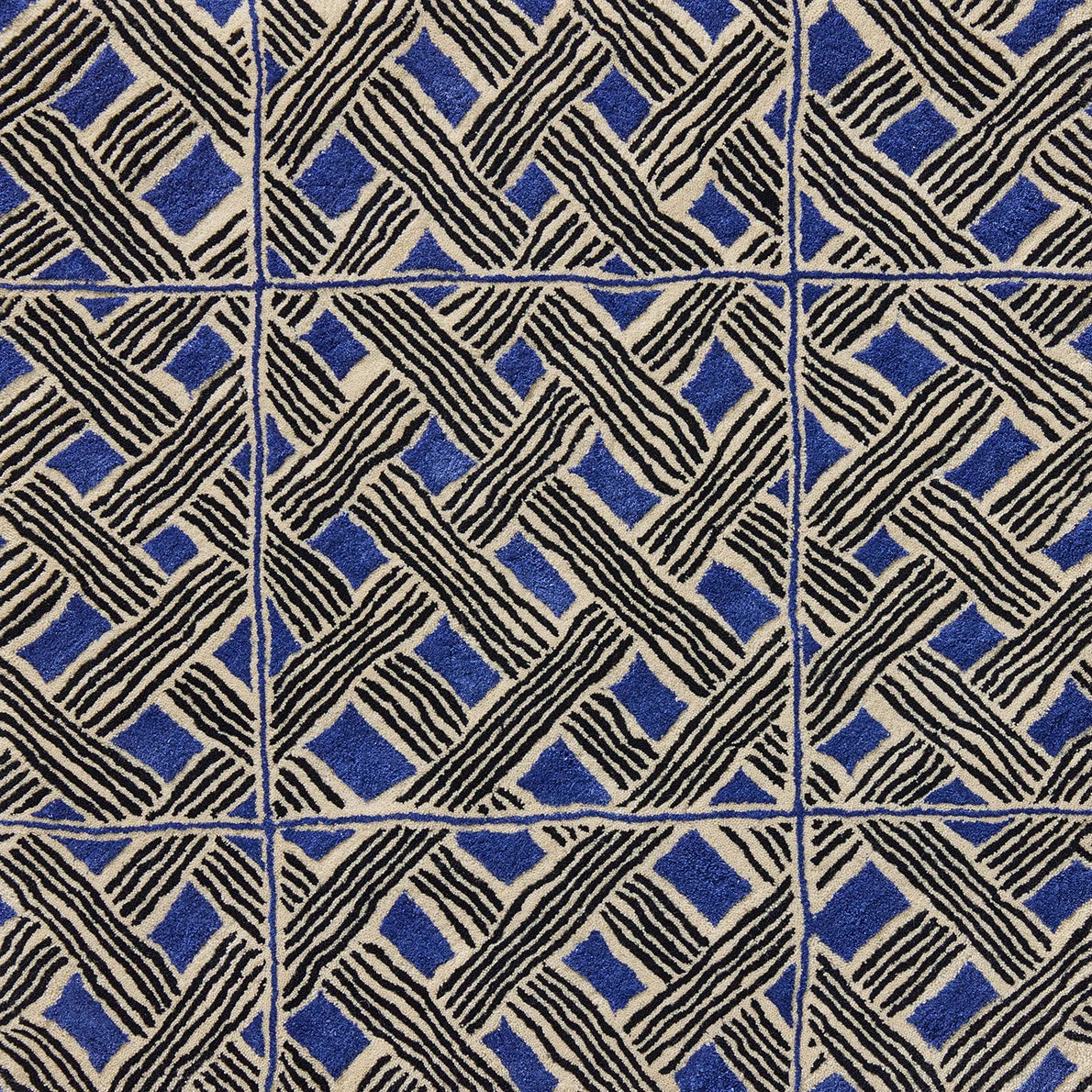 Behanzin Rug by Le Manach in Bleu (LT101003)