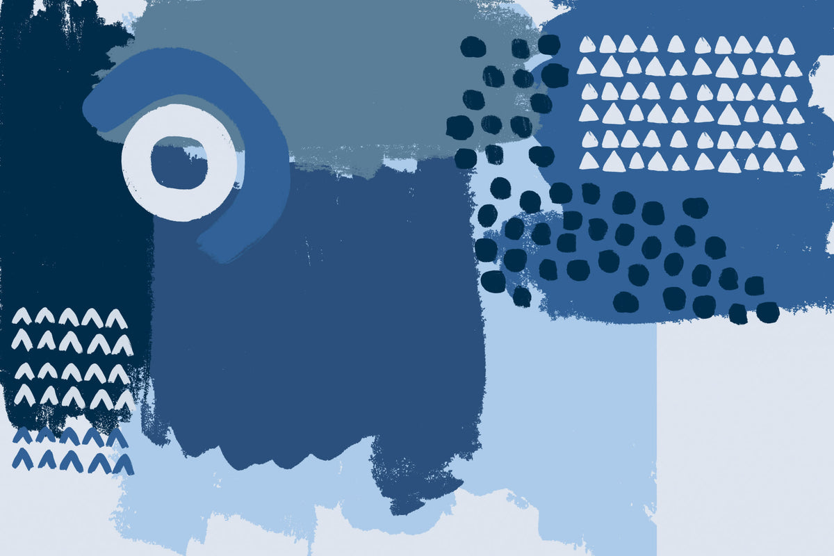 Behold Blue mural by Hovia