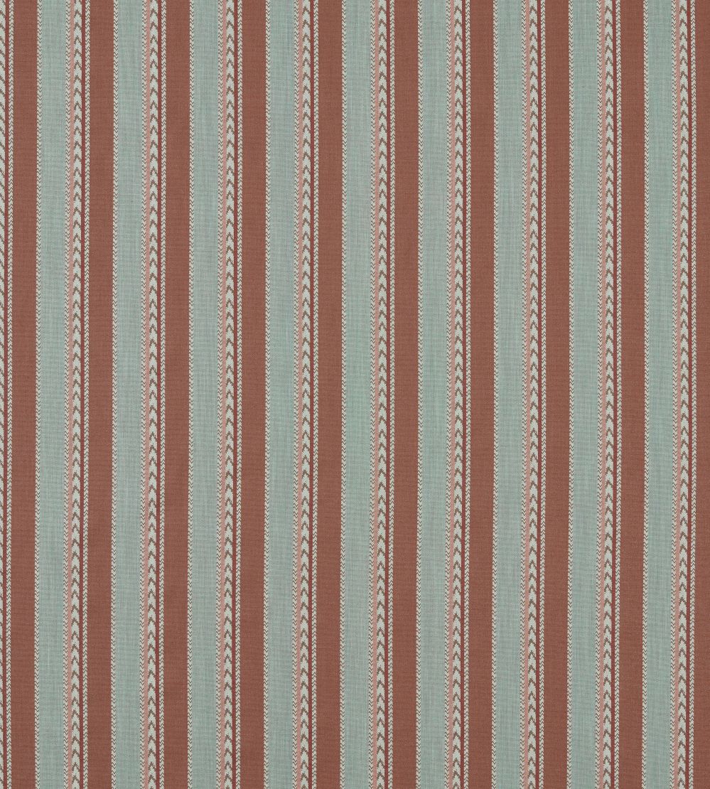 Belari Fabric by Sanderson Harissa/Aegean Blue