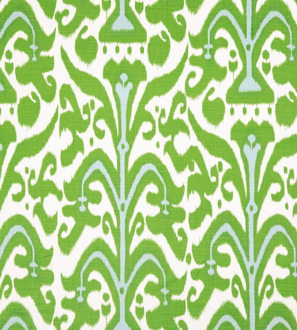 Belfour Fabric by Christopher Farr Cloth Green
