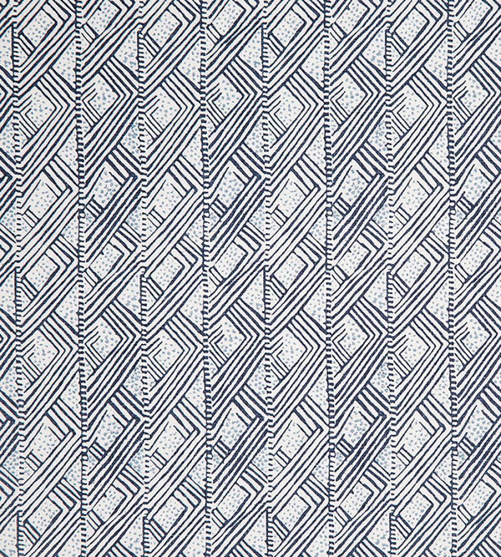 Belge Fabric by Christopher Farr Cloth Dark Indigo
