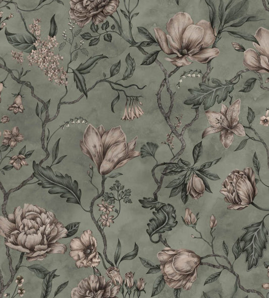 Belinda Wallpaper by Sandberg Garden Green