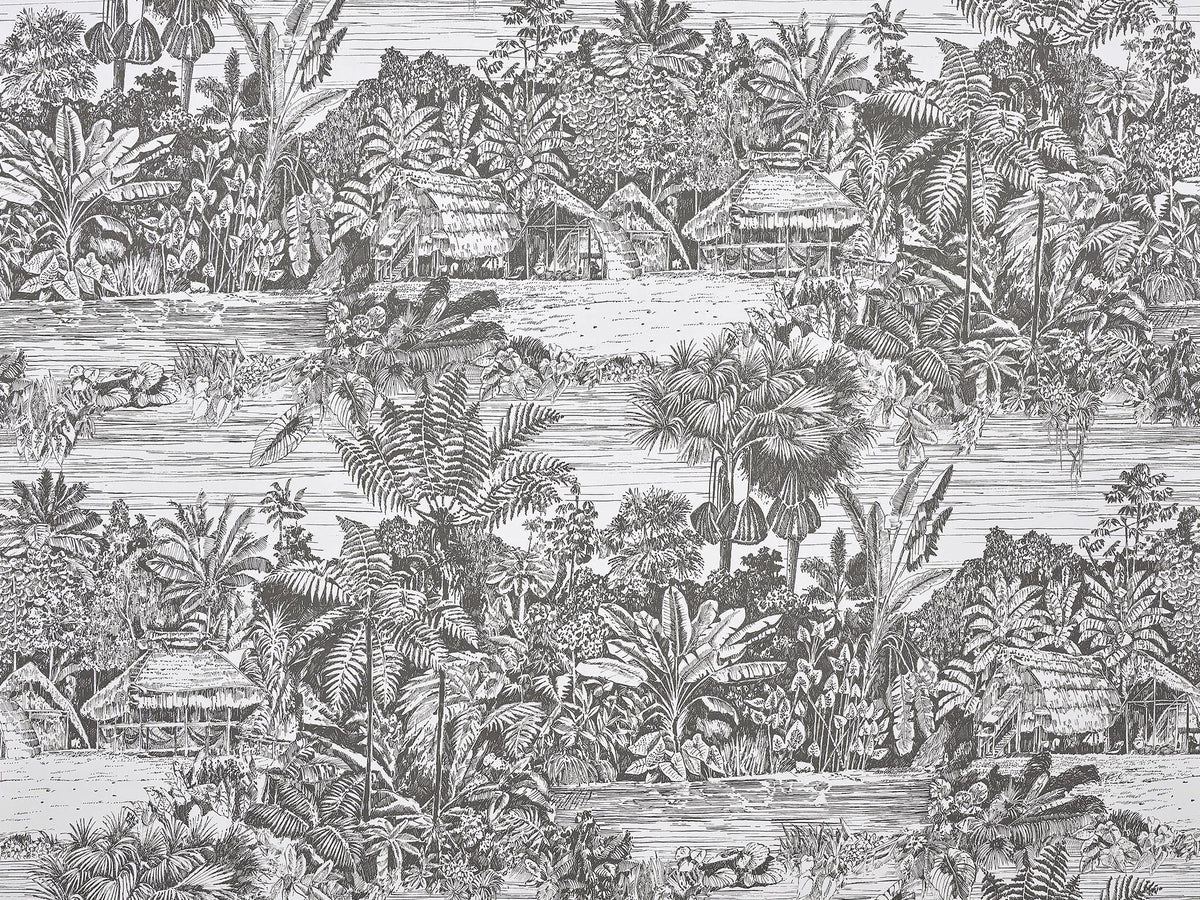 Belize Wallpaper by Pierre Frey in Fusain (FP959002)