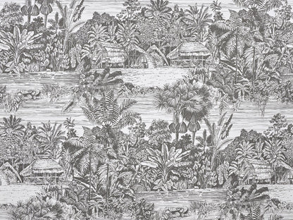Belize Wallpaper by Pierre Frey in Fusain (FP959002)