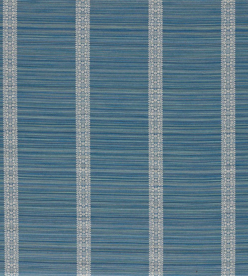 Bellagio Stripe Fabric by Zoffany Azure