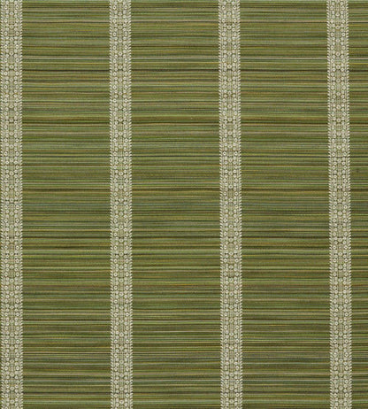 Bellagio Stripe Fabric by Zoffany Evergreen