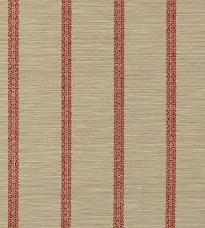 Bellagio Stripe Fabric by Zoffany Sandstone/Russet