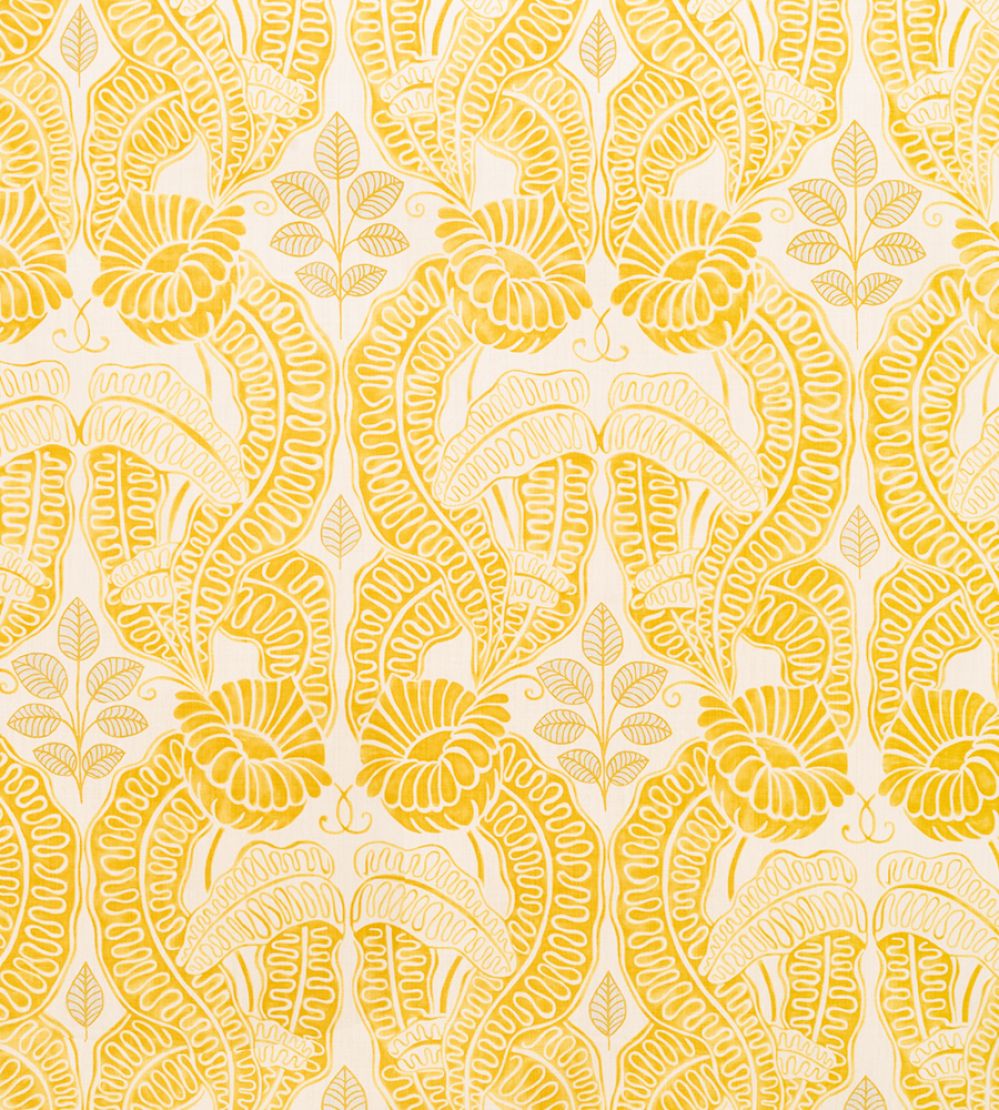 Belle De Nuit Fabric by Christopher Farr Cloth Lemon