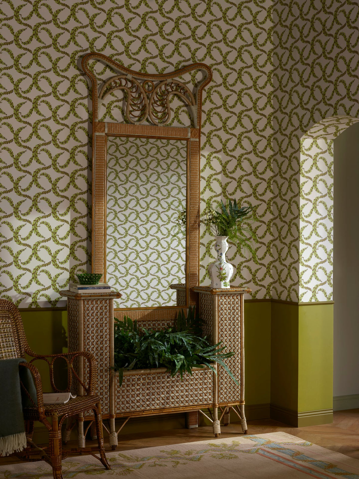 Belle de Provence Wallpaper by Pierre Frey shown in a room setting (view 1)