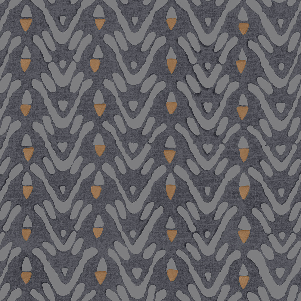 Bellflower Wallpaper by Galbraith & Paul in Carbon