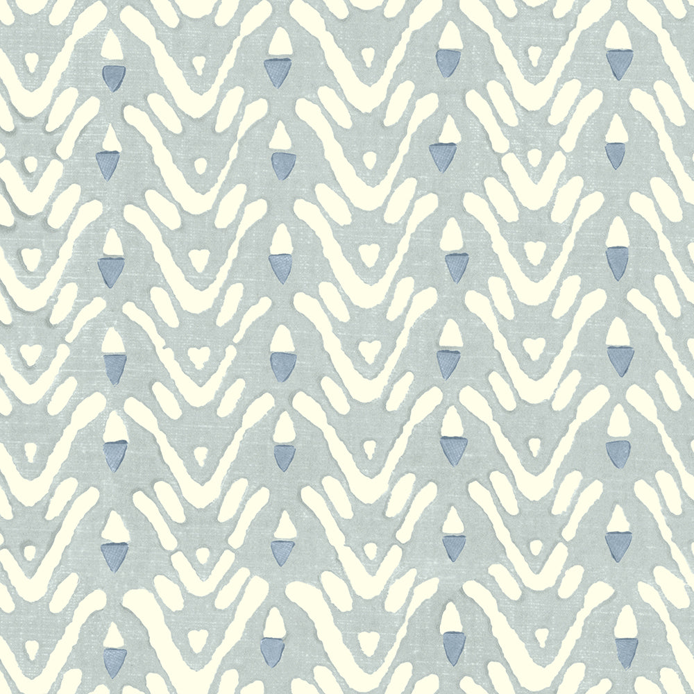 Bellflower Wallpaper by Galbraith & Paul in Dolphin