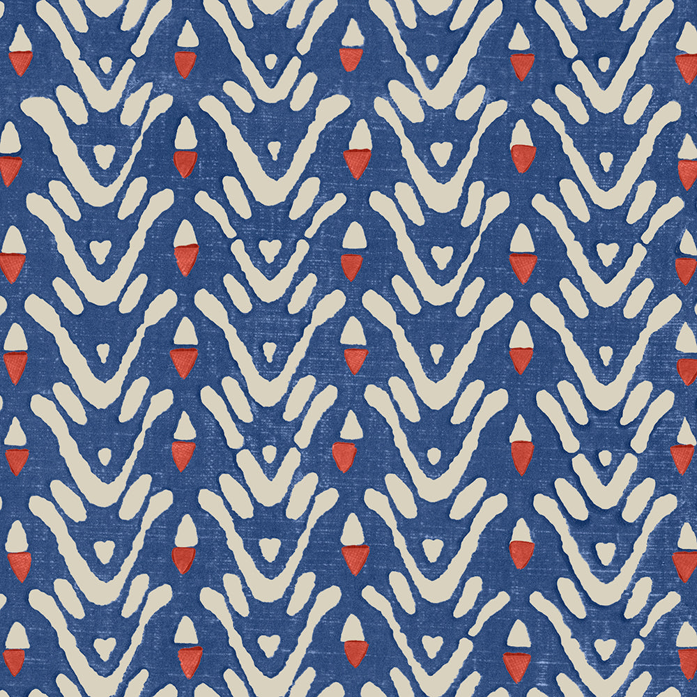Bellflower Wallpaper by Galbraith & Paul in Sapphire