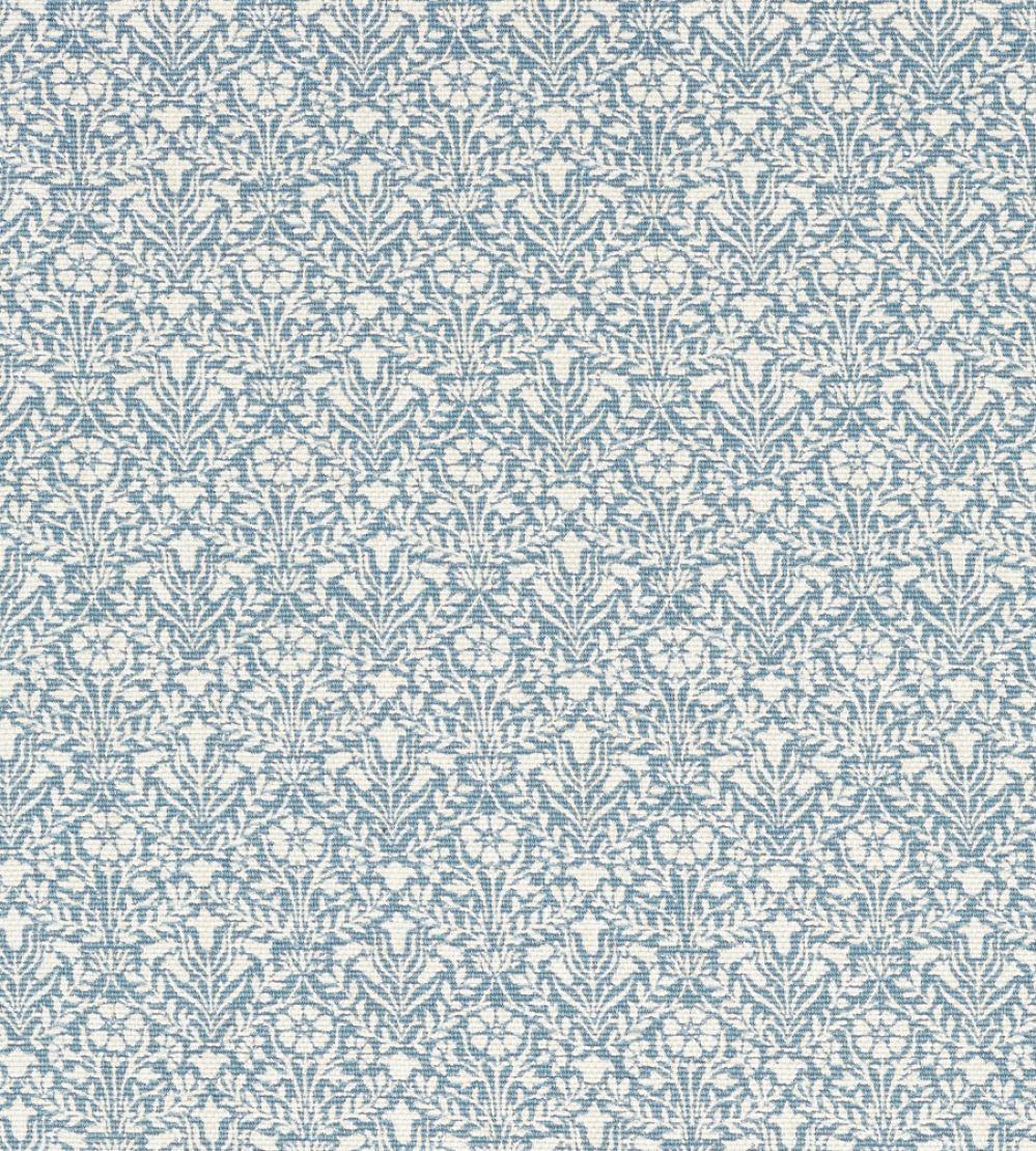 Bellflowers Weave Fabric by Morris & Co Mineral Blue