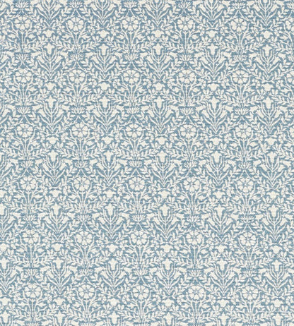 Bellflowers Weave Fabric by Morris & Co Mineral Blue