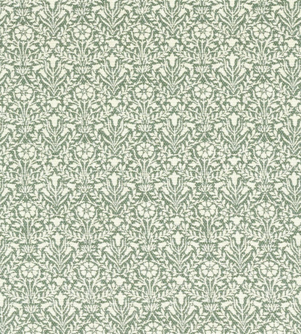 Bellflowers Weave Fabric by Morris & Co Seagreen