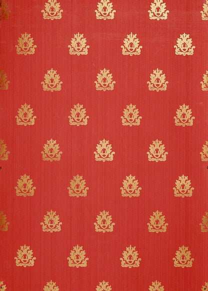 Bellini Striae Wallpaper by Watts 1874 in Redwood