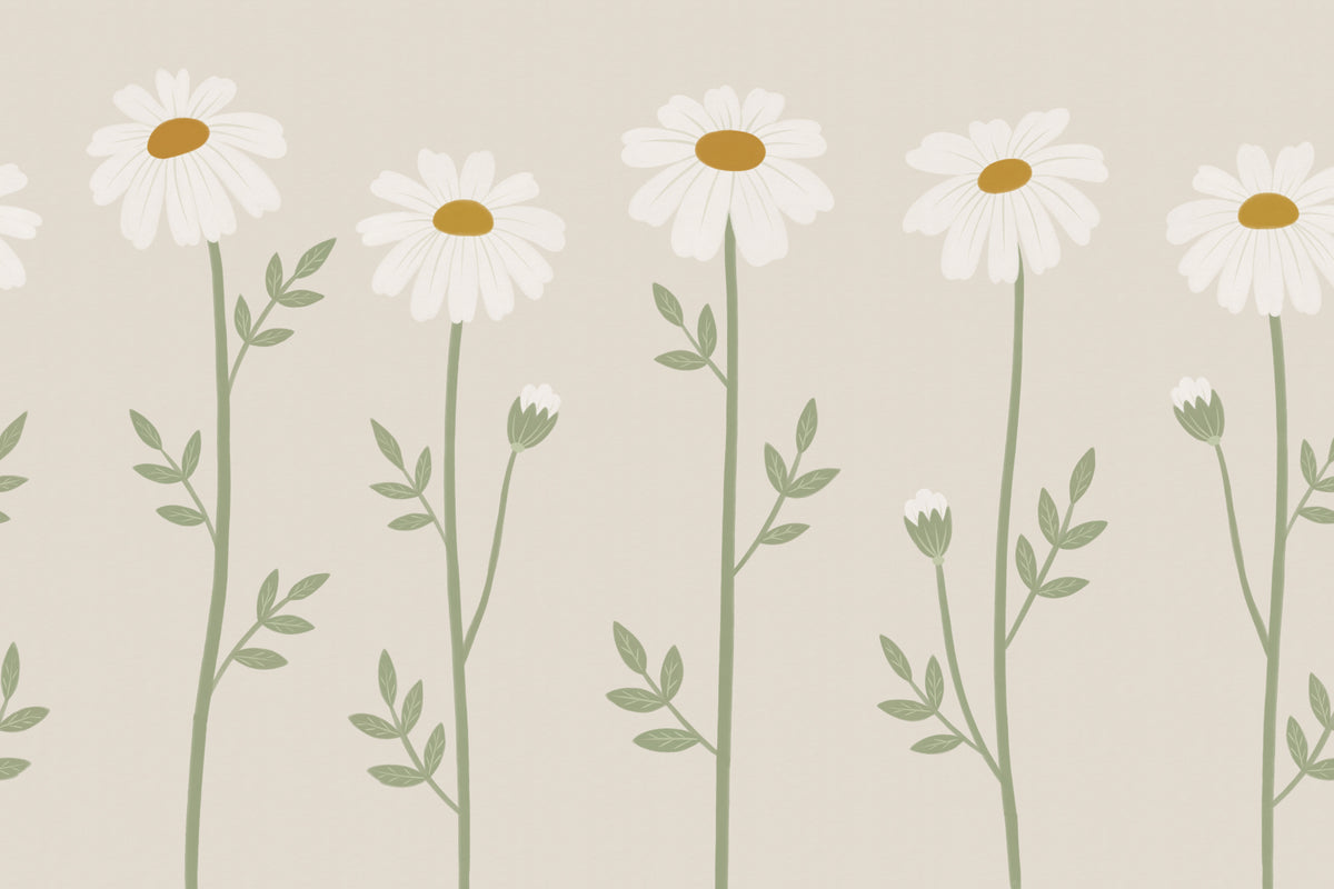 Bellis Beige mural by Hovia