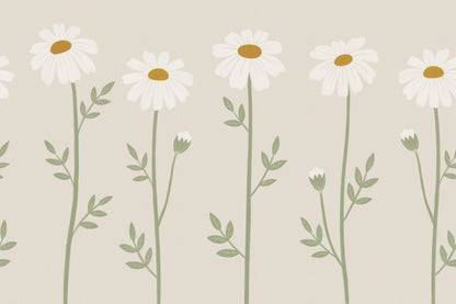 Bellis Beige mural by Hovia