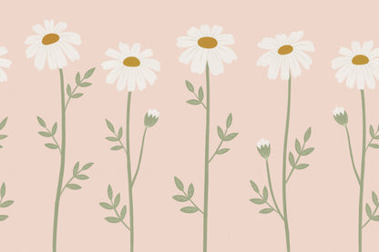 Bellis Pink mural by Hovia