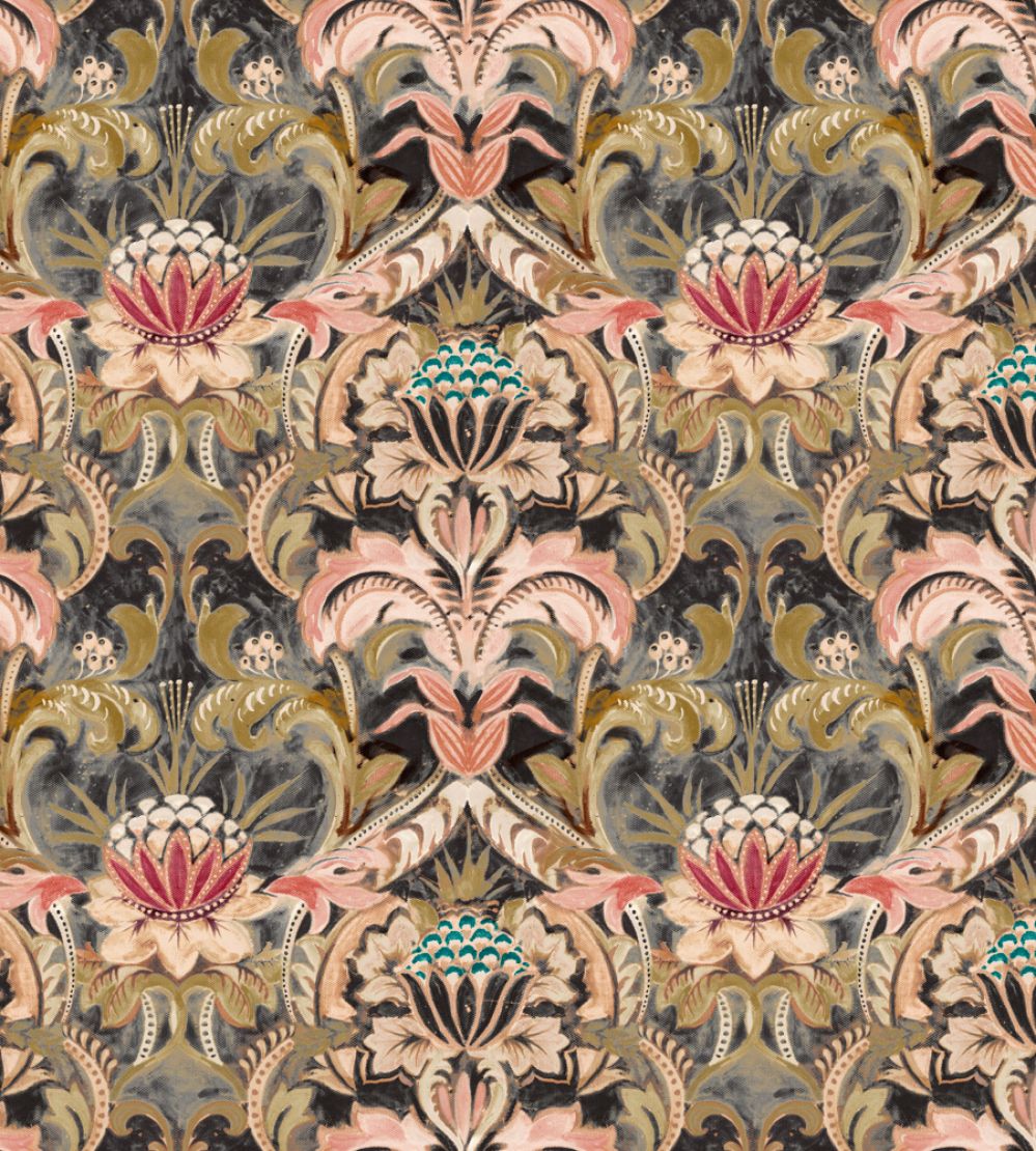 Belvedere Fabric by Arley House Pink Diamond