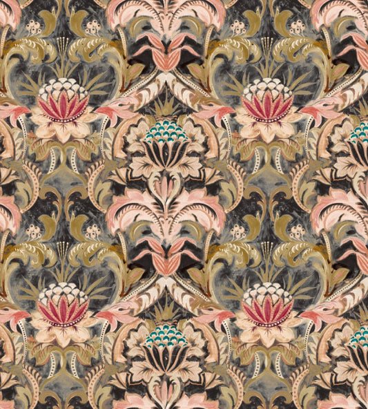 Belvedere Fabric by Arley House Pink Diamond