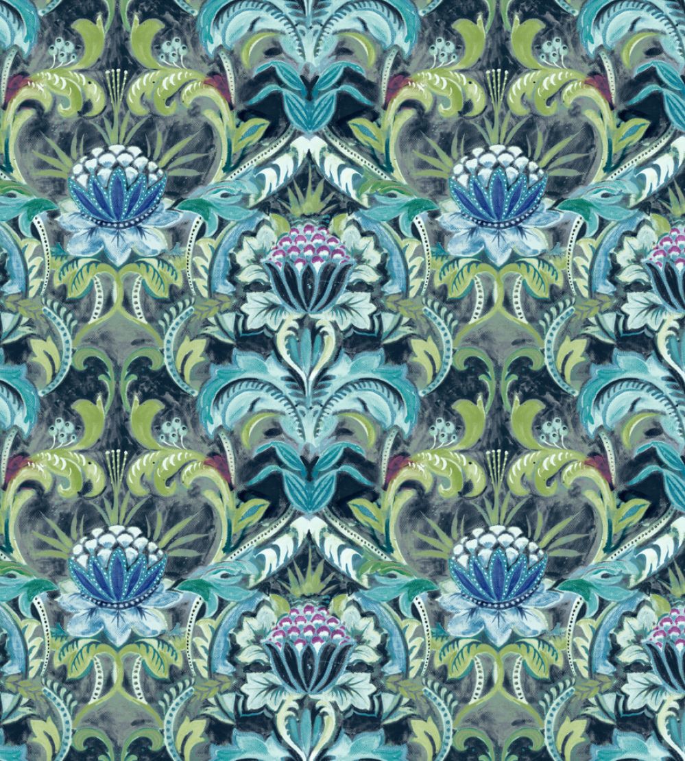 Belvedere Fabric by Arley House Sapphire