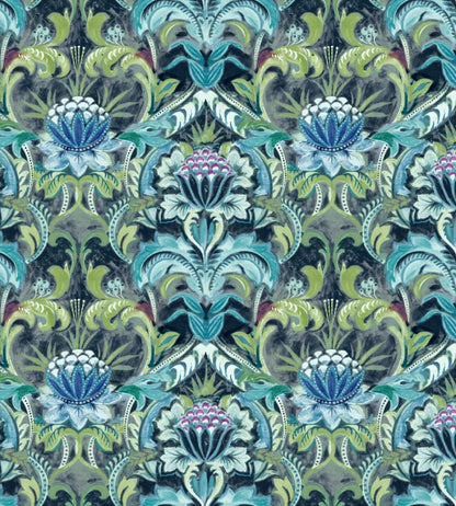 Belvedere Fabric by Arley House Sapphire