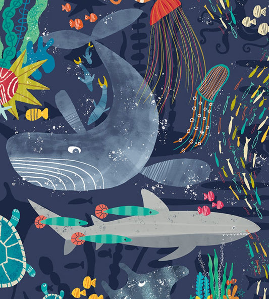 Beneath The Waves Wallpaper by Ohpopsi Prussian