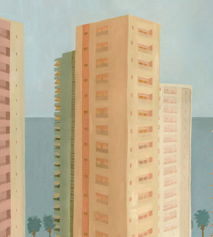 Benidorm Mural by Tres Tintas Yellow