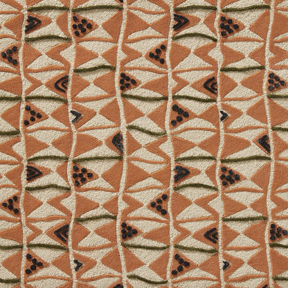 Benin Laine Rug by Le Manach in Pêche (LT111002)