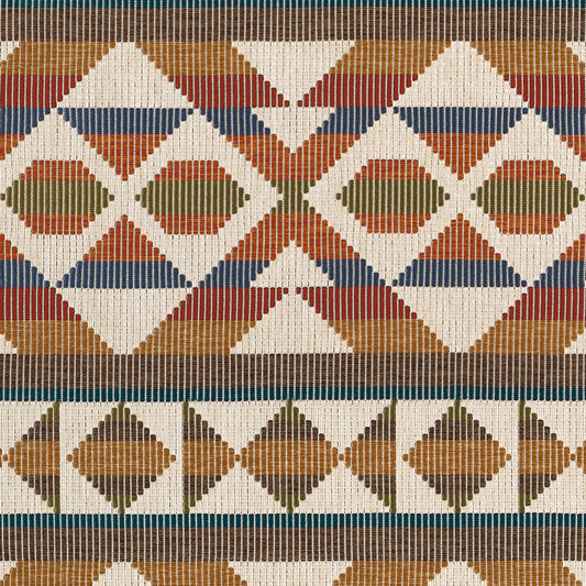 Berber Blanket Fabric by Thibaut in Ochre & Brown (W712026)