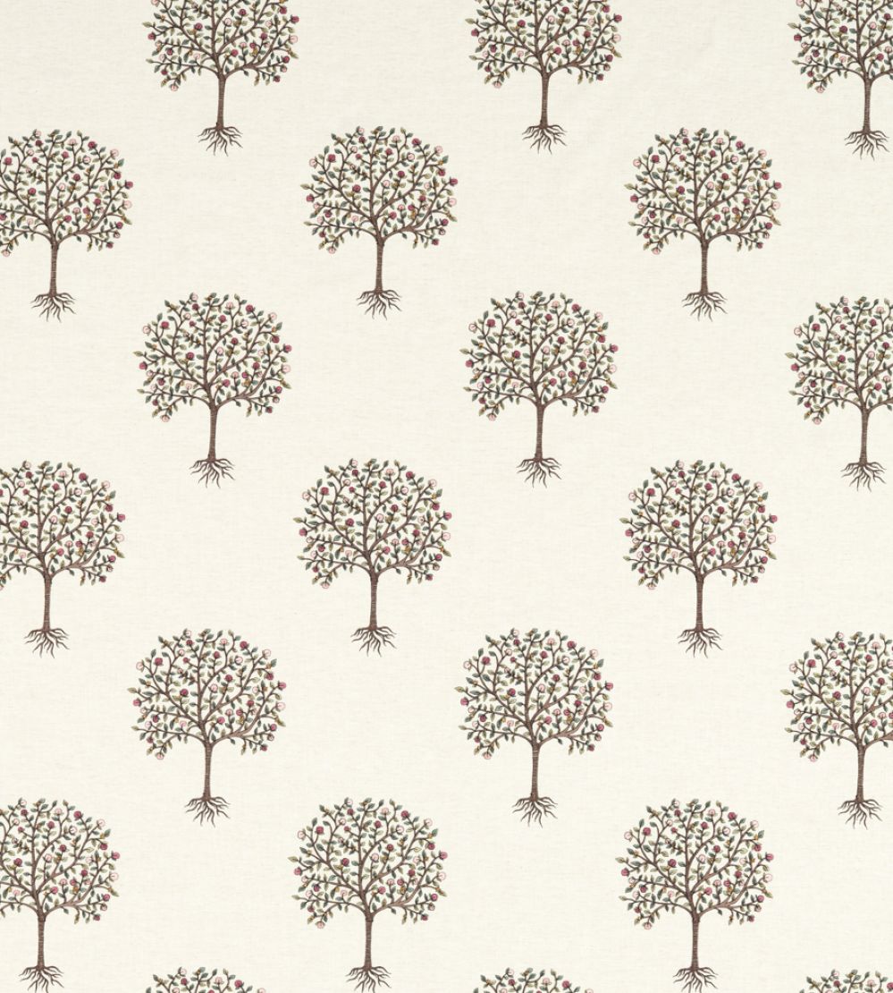 Bergamot Fabric by Clarke & Clarke Blush/Linen