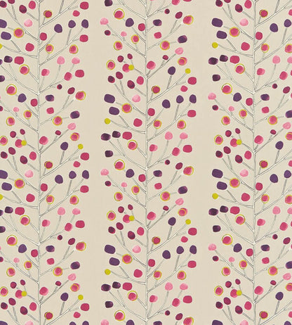 Berry Tree Fabric by Scion Mink / Plum / Berry / Lime