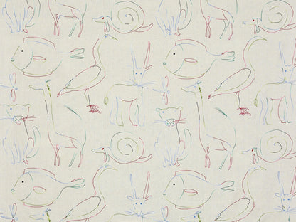Bestiaire Enchante Fabric by Pierre Frey in Multicolore (F3558001)