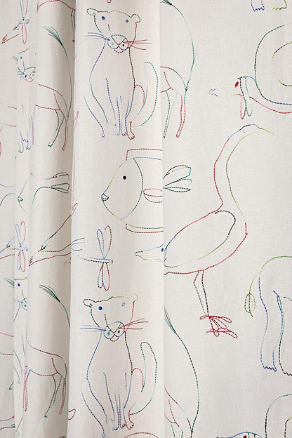 Bestiaire Enchante Fabric by Pierre Frey shown in a room setting (view 1)