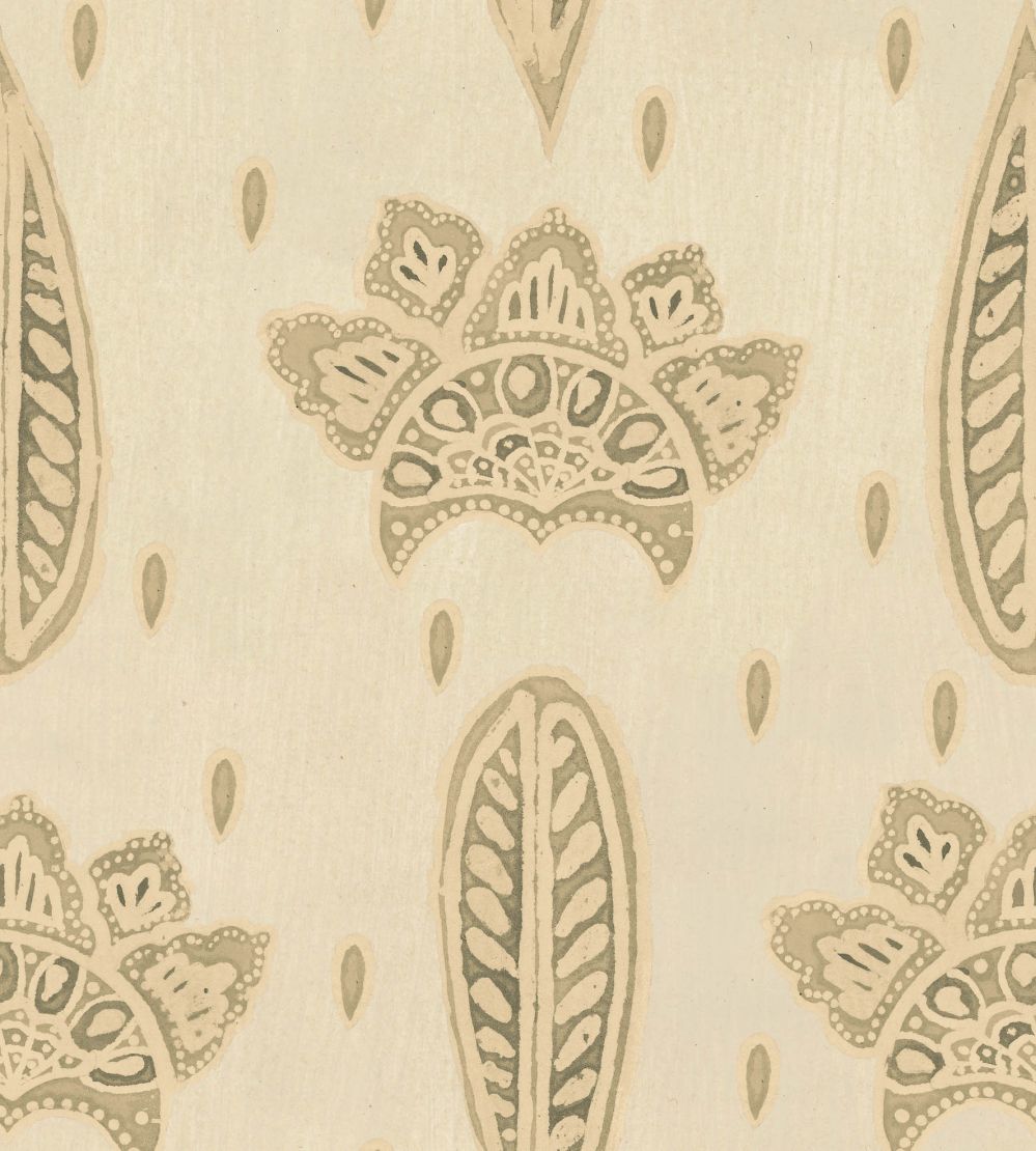 Bethel Batik Wallpaper by MINDTHEGAP Antique White
