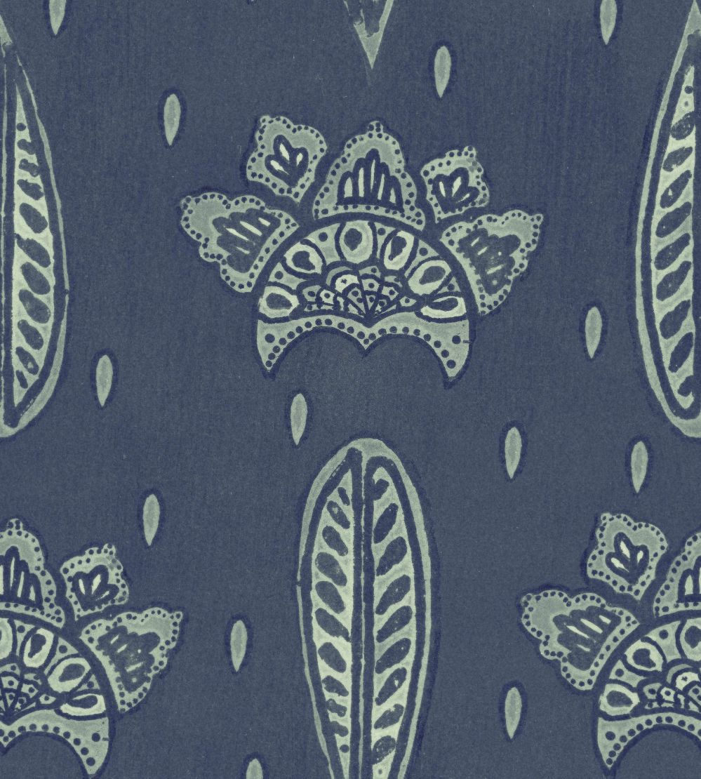 Bethel Batik Wallpaper by MINDTHEGAP Cobalt