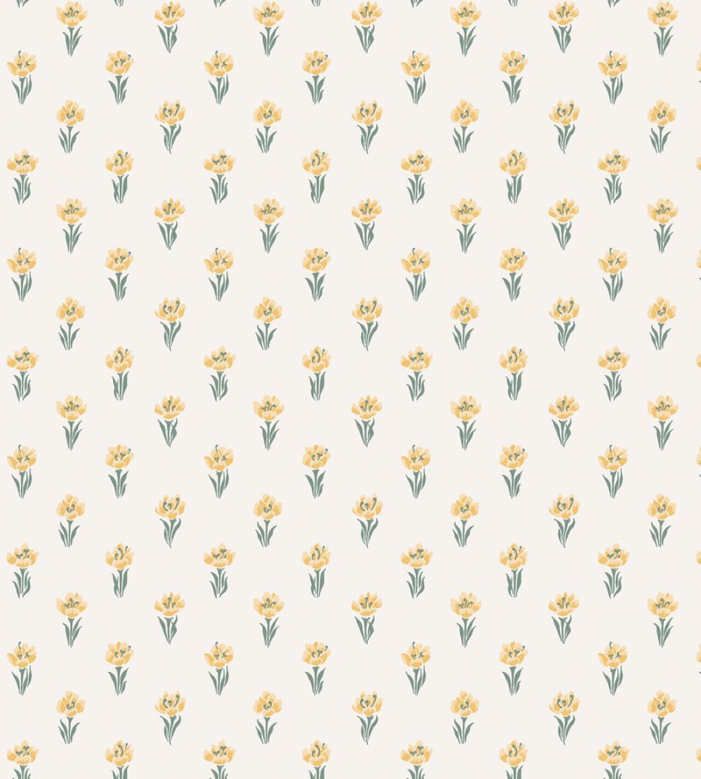 Betty Wallpaper by Sandberg Yellow