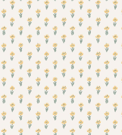 Betty Wallpaper by Sandberg Yellow
