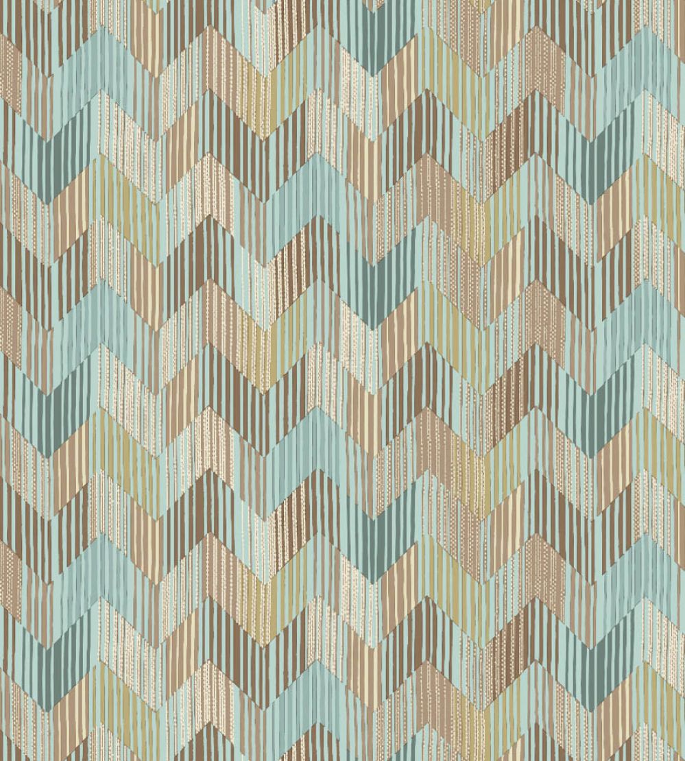 Betulle Wallpaper by Missoni Blue/Tan