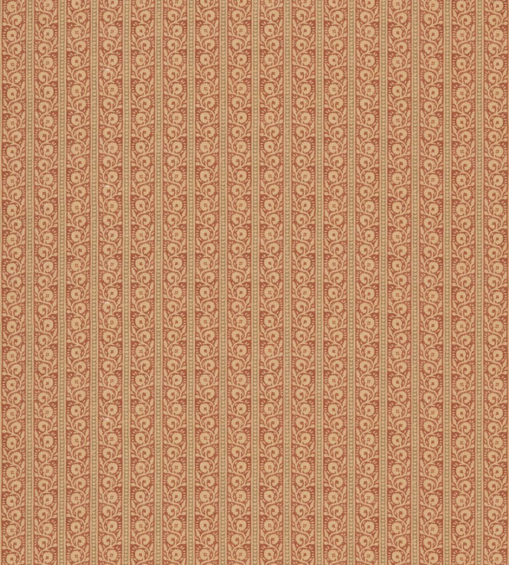 Bibury Fabric by GP & J Baker Red/Olive
