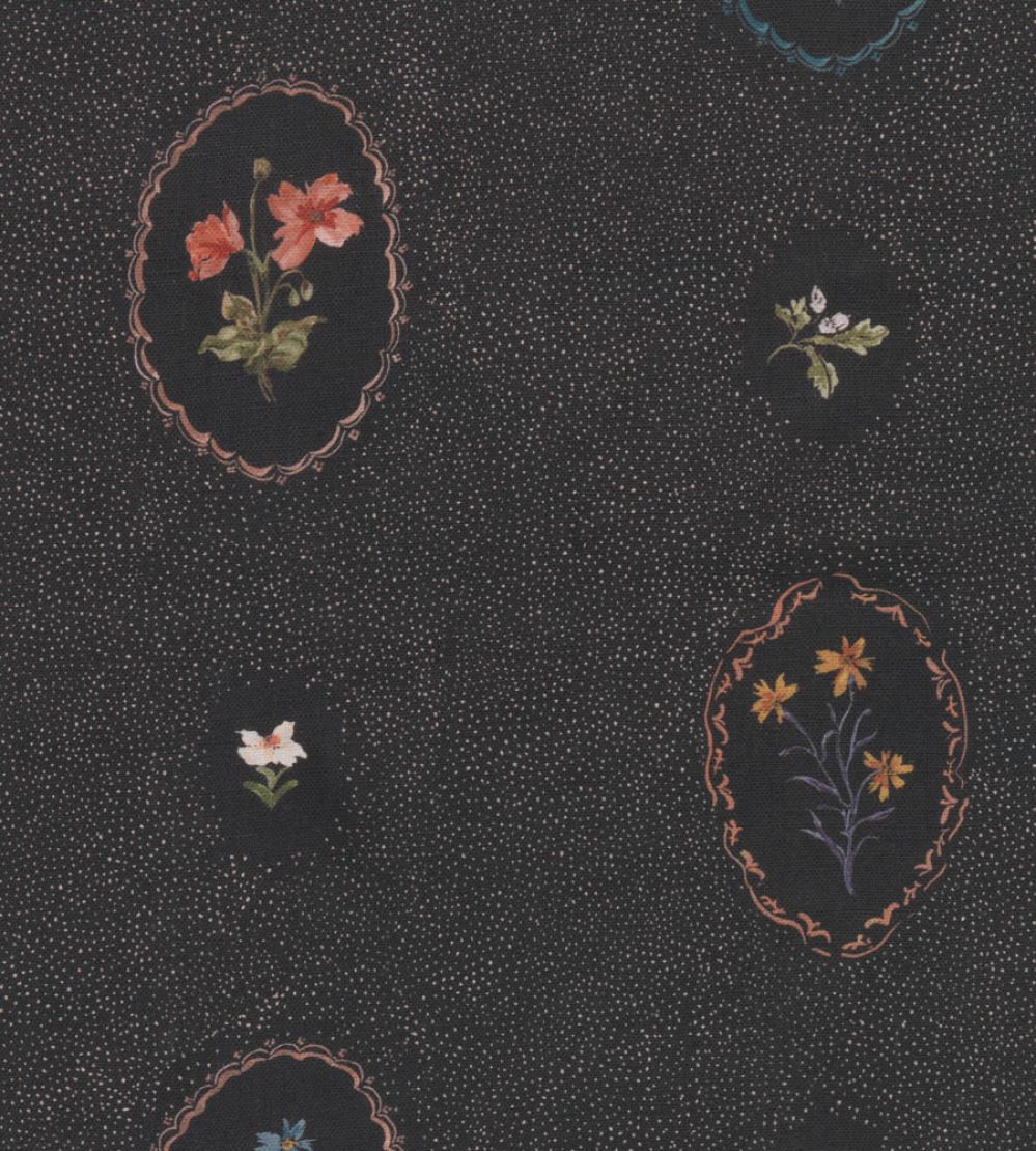 Bibury Sprig Fabric by Parker & Jules Midnight