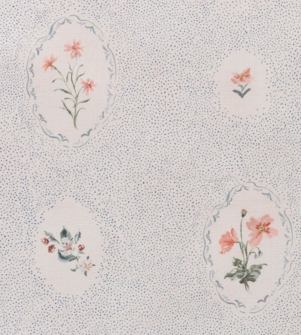 Bibury Sprig Fabric by Parker & Jules Sky Blue