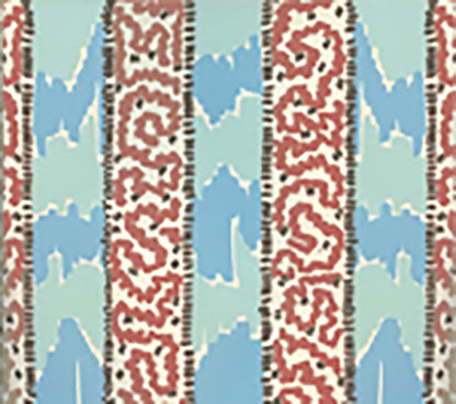 Bijou Stripe New Blue New Shrimp wallpaper by China Seas