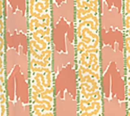 Bijou Stripe Melon Yellow Green wallpaper by China Seas