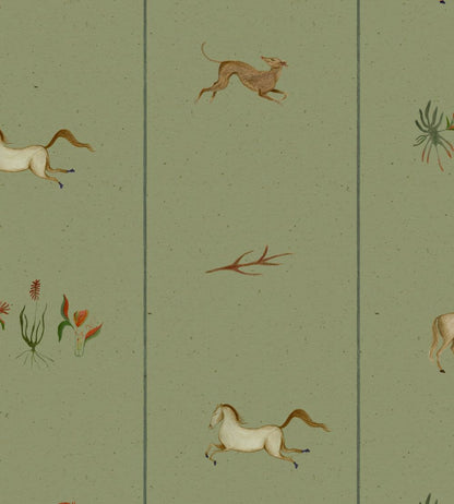 Bike Ride Wallpaper by Coordonne Green